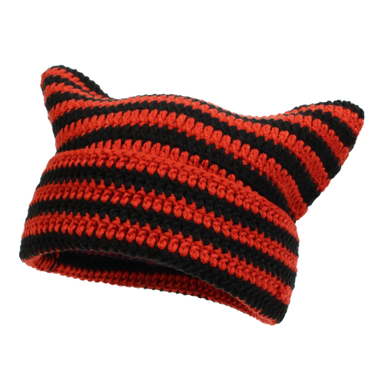 Japanese-style Mischievous Handmade Crocheted Woolen Hat