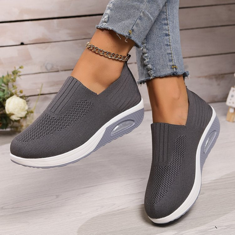 Fashionable Versatile Simple Plus-size Slip-on Casual Women's Shoes