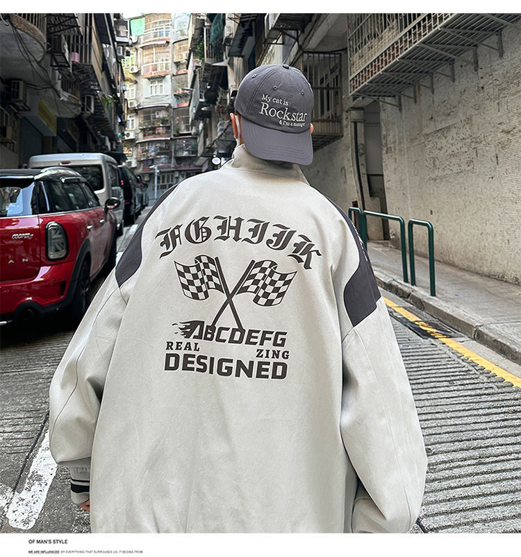 Løs jakkefrakke i Hong Kong-stil
