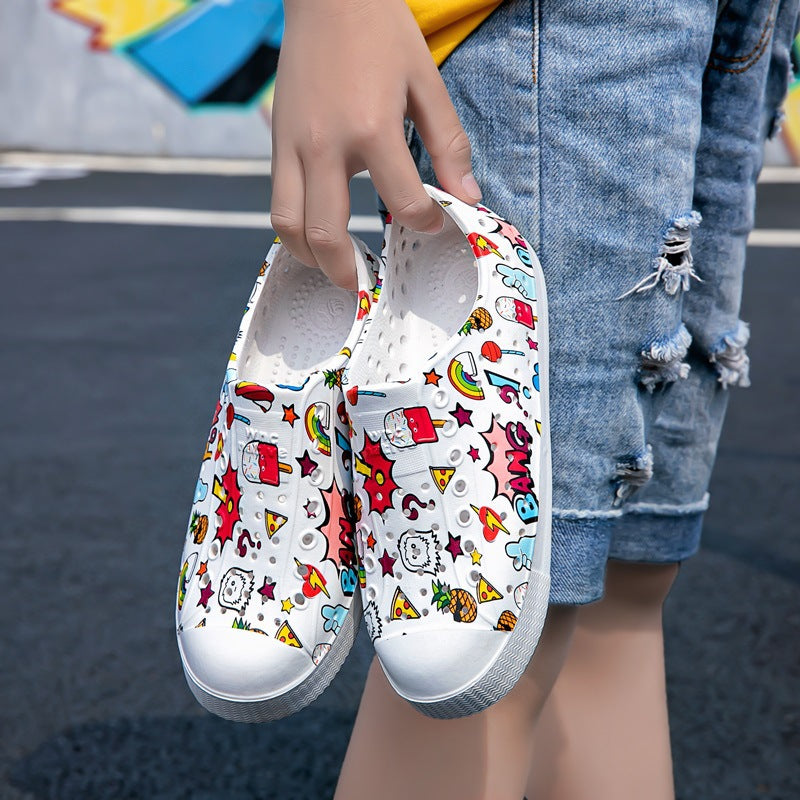 Boys And Girls Breathable Non-slip Casual Beach Printing Outdoor Sandals