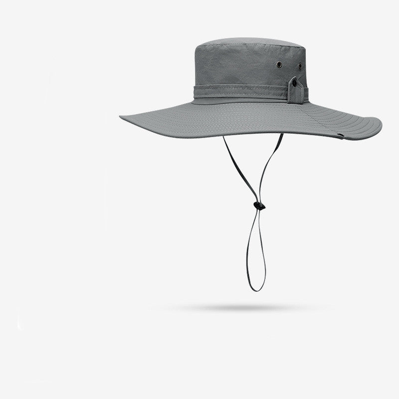 Men's Fashion Outdoor Sun Protection Waterproof Quick Dry Large Eaves Hat