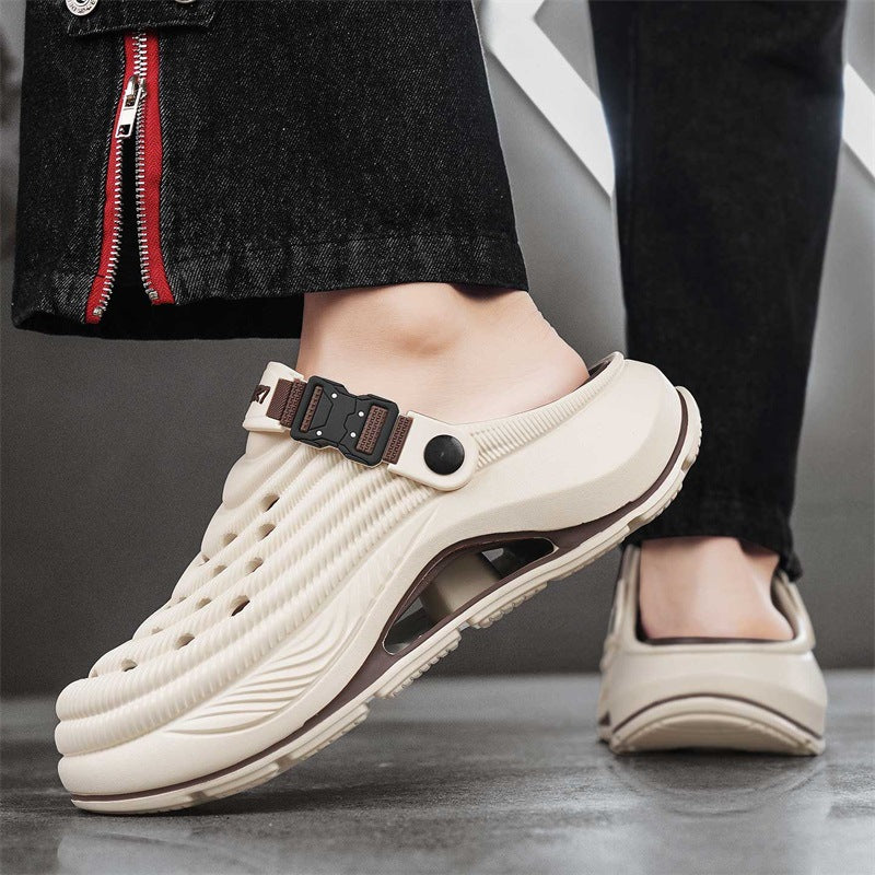 Beach Closed Toe Non-slip Thick Bottom Slip-on Slippers