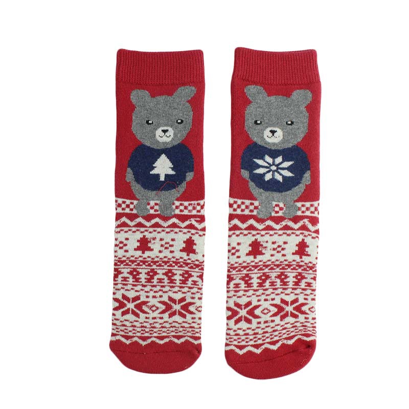 Cartoon Straight Terry Women's Socks Thickened And Warm