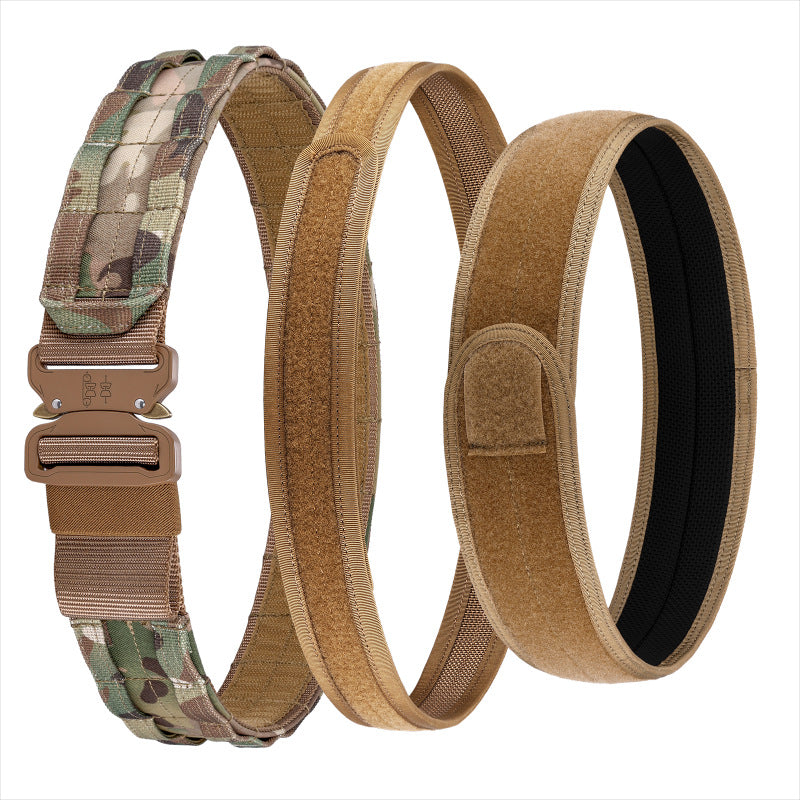 Tactical Weaving Internal And External Combination Outdoor Duty Nylon Magic Tape Inner Belt