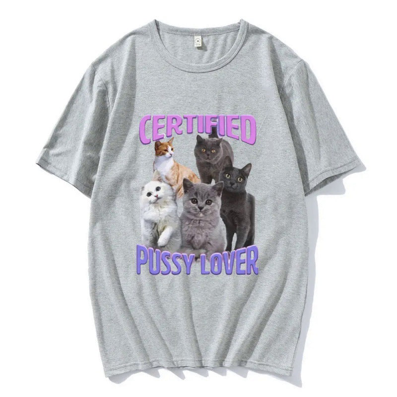 Certified Pussy Lover Cat Meme Shirt