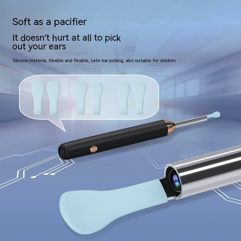 Stainless Steel Intelligent Wireless Visual Earpick Luminous Tool