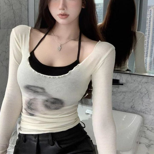 Fashion Base Sling Top Suit