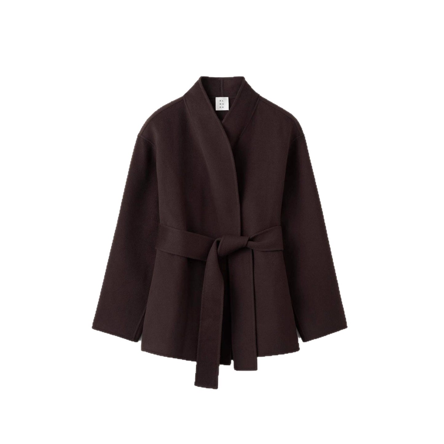 Temperament Wild Waist-controlled Lace-up Short Woolen Coat