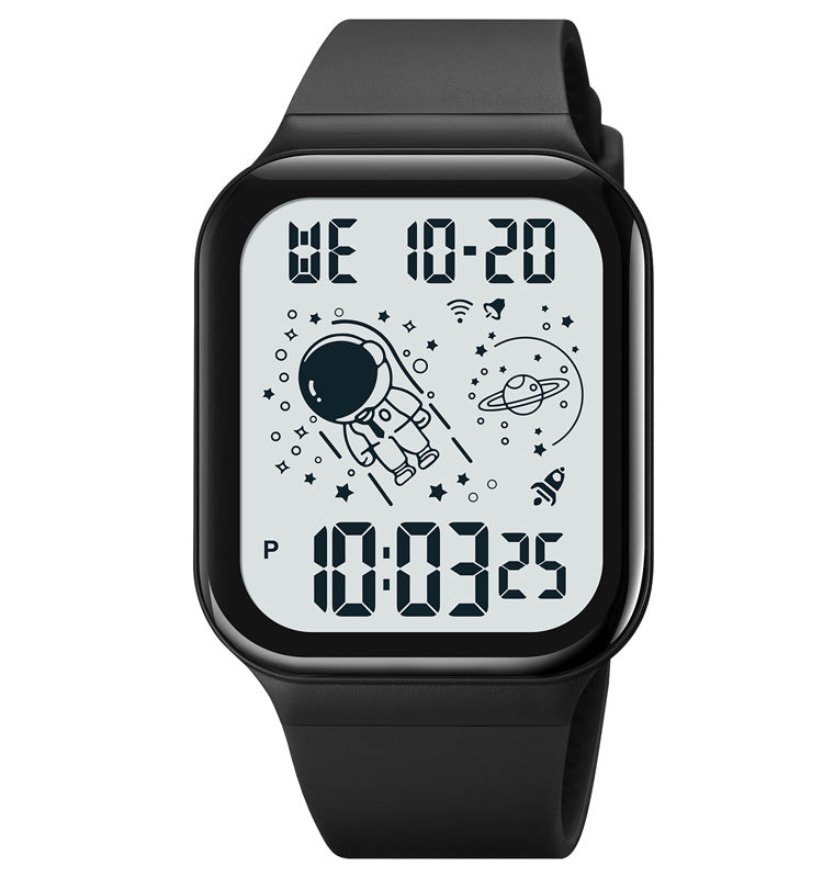 Simple Digital Student Luminous Electronic Watch Square Watch