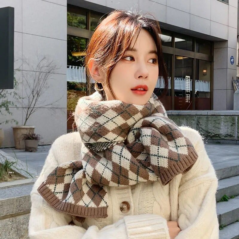 Men's And Women's Fashion All-match Warm And Thick Woolen Scarf