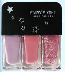 Three-in-one DIY No-bake Tearable Sequined Nail Polish Set