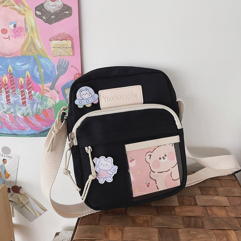 Cute Creative Transparent Student Cross-body Casual Simple Shoulder Bag
