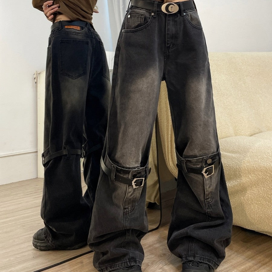 American Retro Jeans Women's Loose Straight