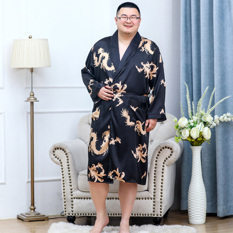 Couple Pajama Suit Loose Silk