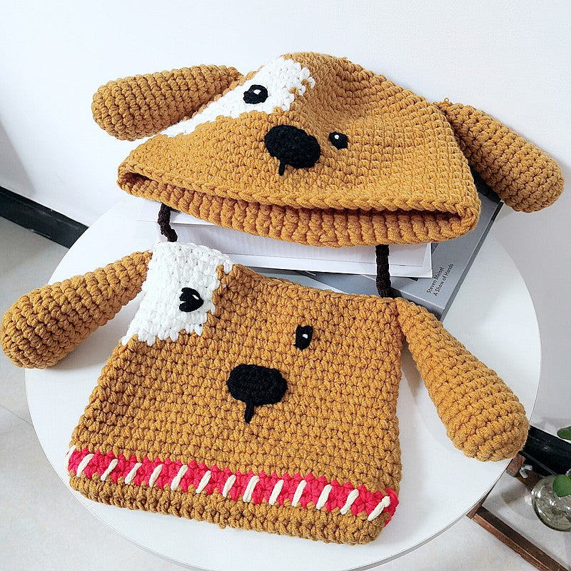 Handmade Crocheted Dog Hat  Acrylic