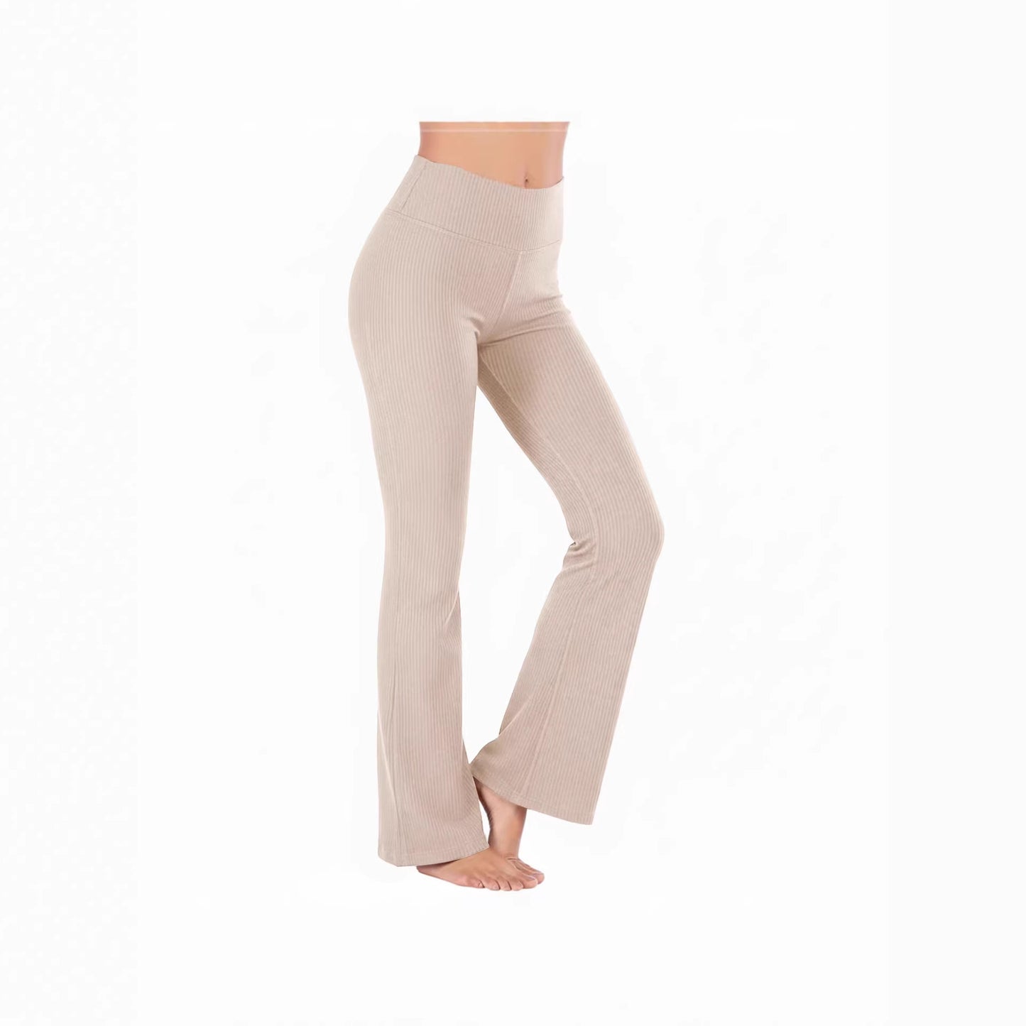 Slimming High-waisted Hip-lifting Wide-leg Pants For Running