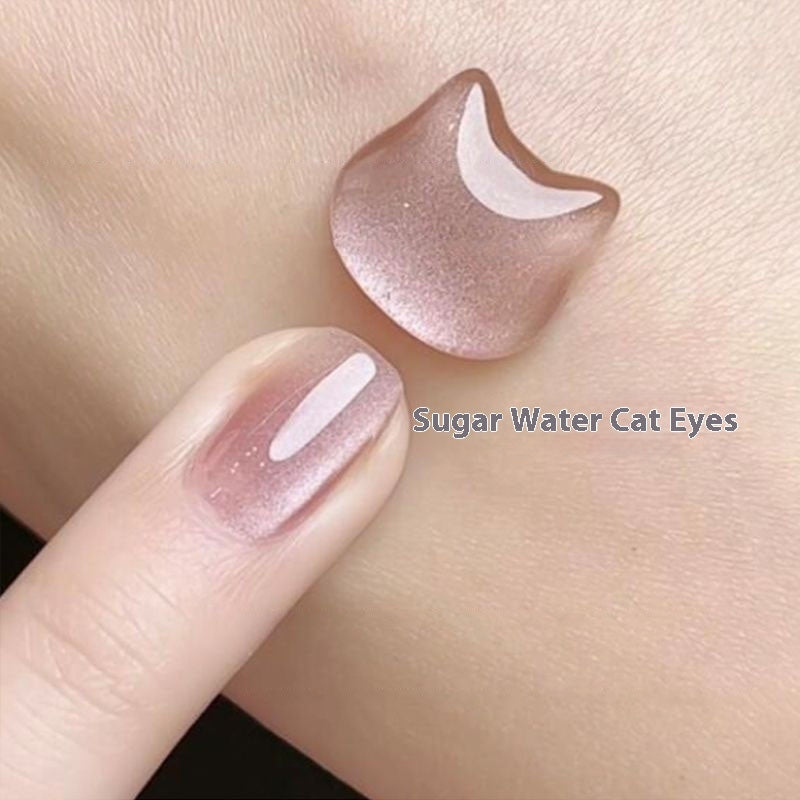 New Micro Glass Bead Crystal Cat's Eye Gel Nail Polish