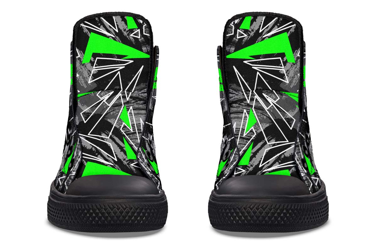 Printed Couple High-top Canvas Shoes