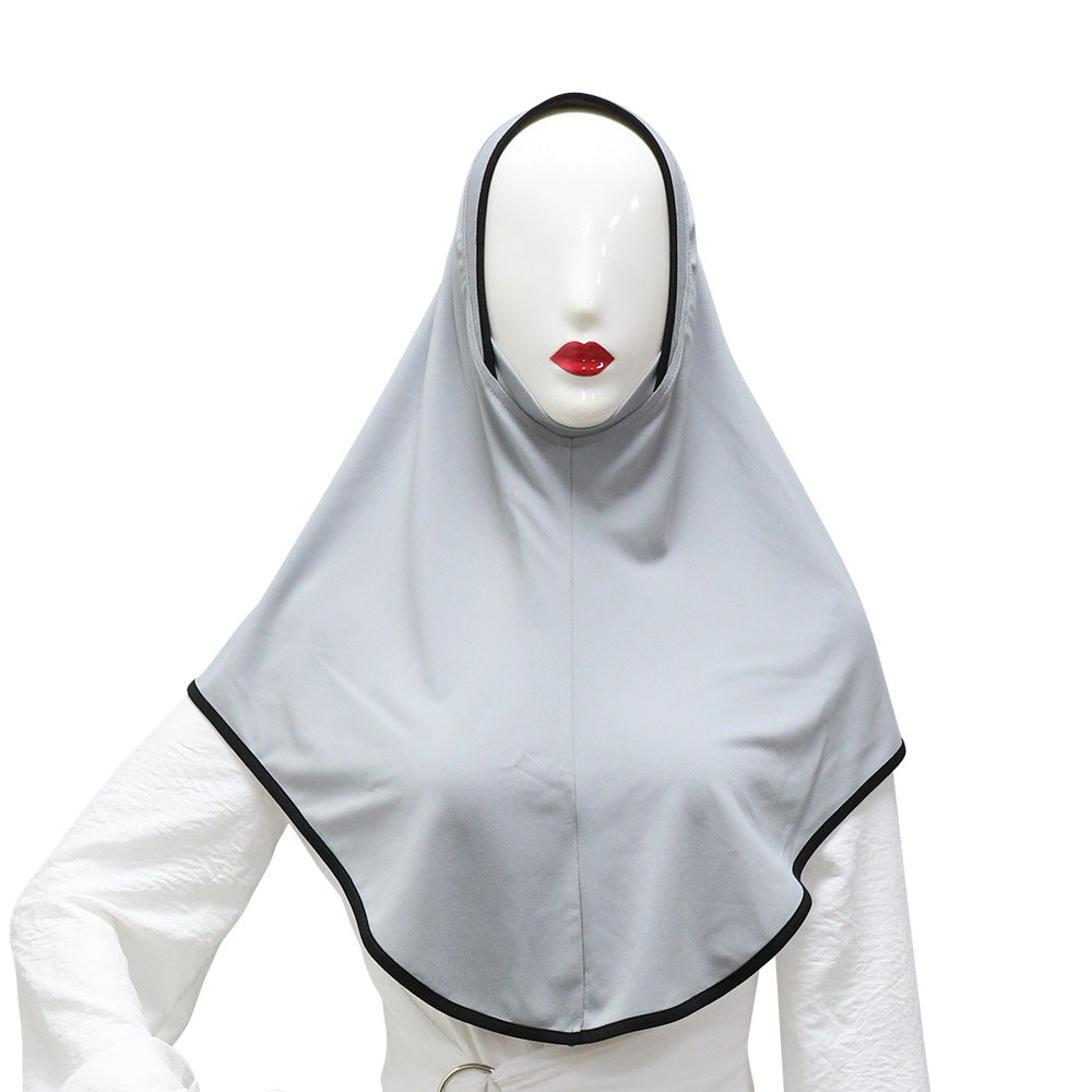 Color Contrast Patchwork Middle East Headscarf Turban Pullover Tam-o'-shanter