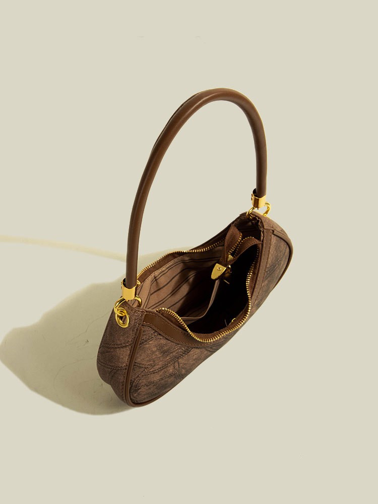 Middle Aged Niche Texture Shoulder Bag