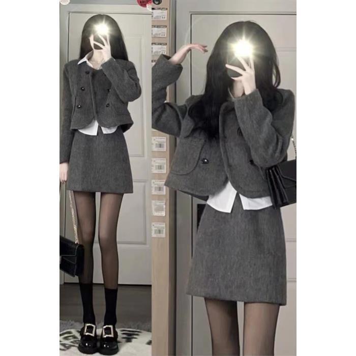 Women's Short French-style Tweed Jacket