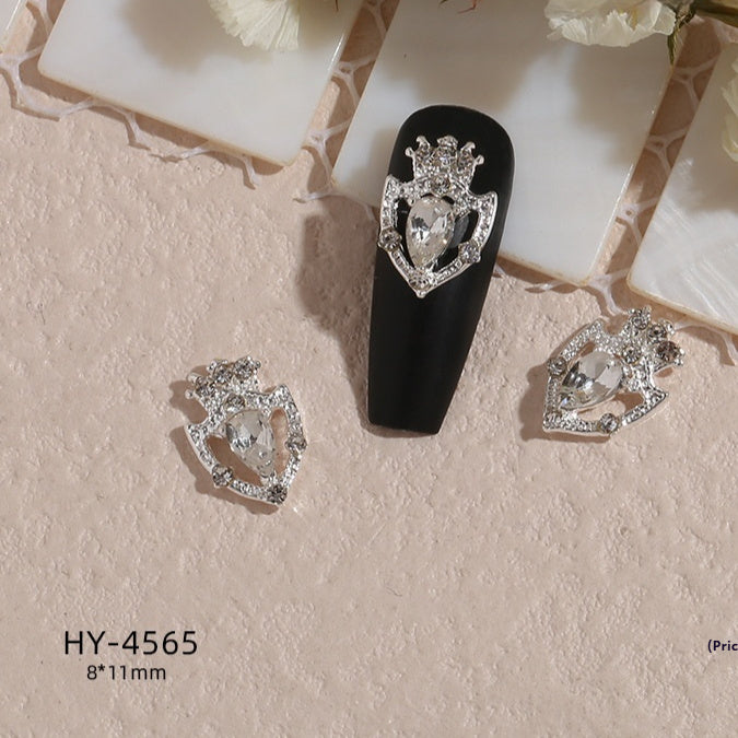 New Nail Beauty Butterfly Silver Metal Alloy Rhinestone DIY Ornament Accessories