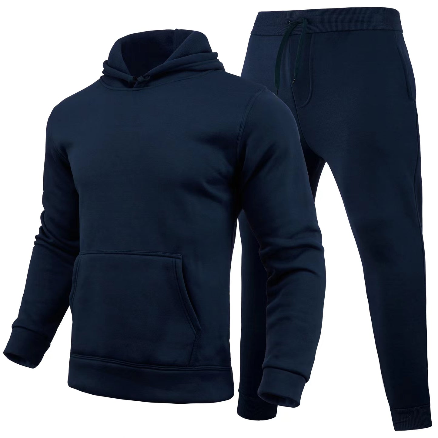 Women's Casual European Size Blank Solid Color Set