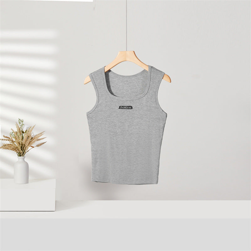 Spring And Summer Square Collar Camisole Women's Seamless Slim Fit Inner Wear