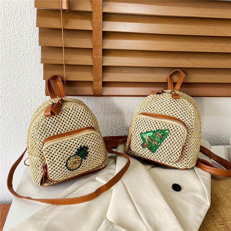 Variety Of Back Law Female Law System Simple Straw Bag