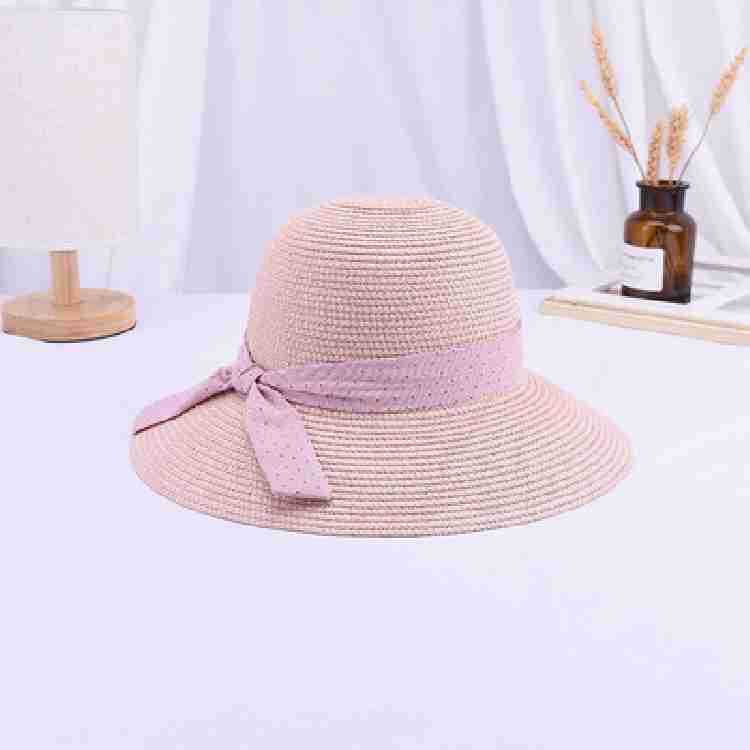 Summer Outdoor Travel Solid Color Straw Hat Beach Hat
