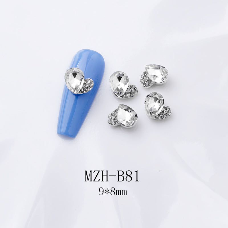 K9 Ultra-Shiny Flat-Back Rhinestones In White For Nail Art Decorations