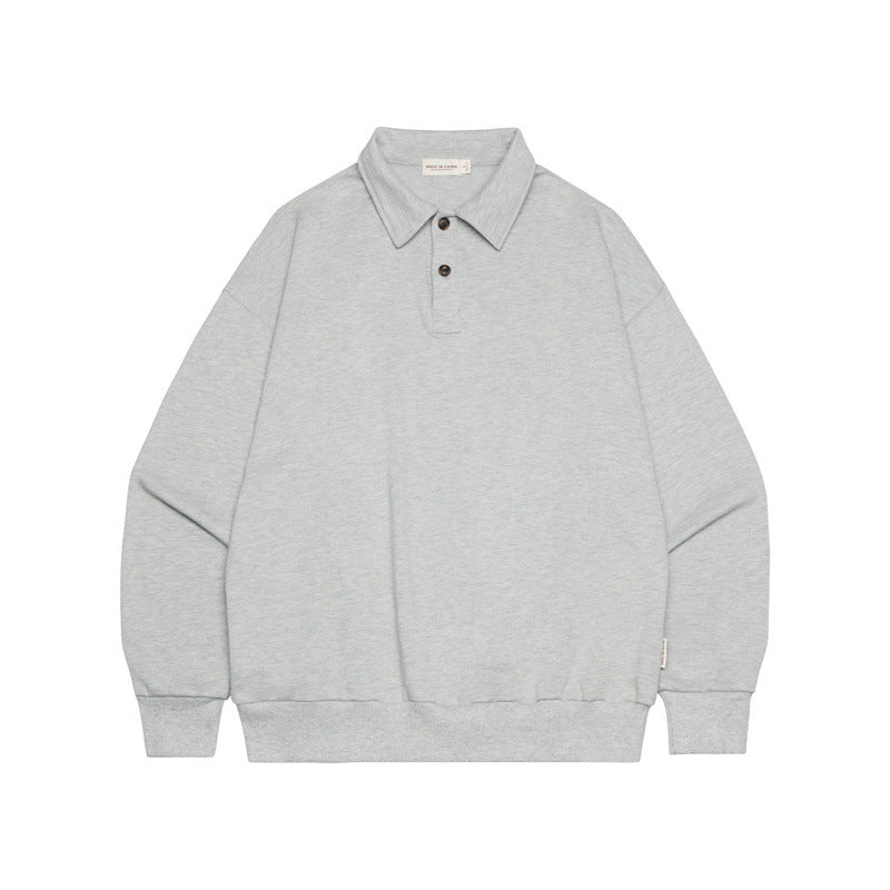 Lapel Couple Sweater Autumn Long-sleeved Top