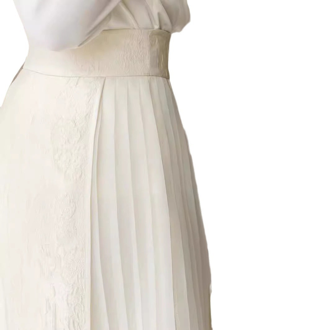 New Chinese Style Artistic Slimming Skirt