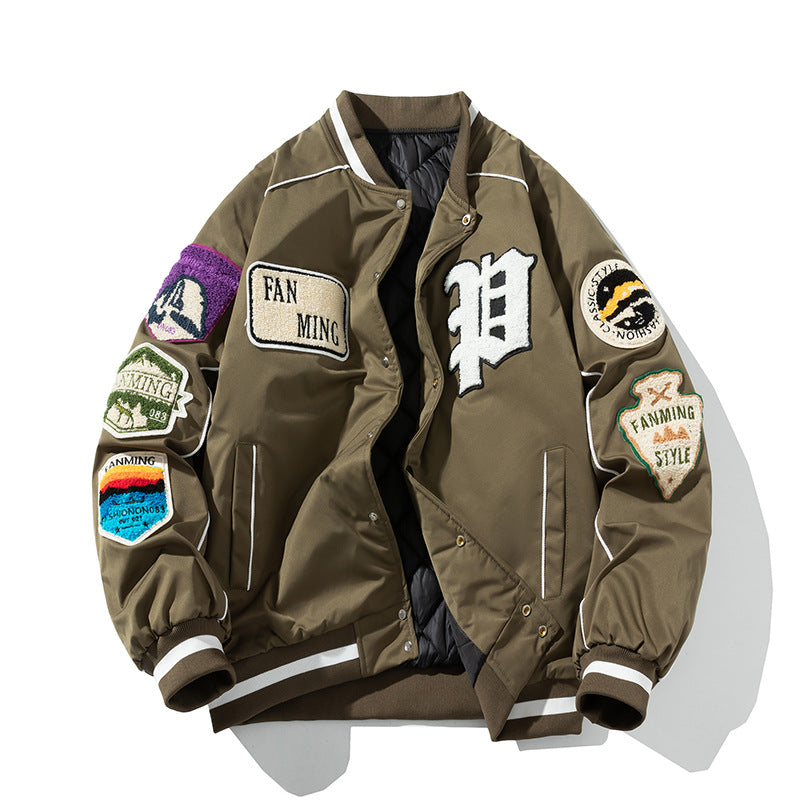 Autumn And Winter Street Tide Baseball Suit Men