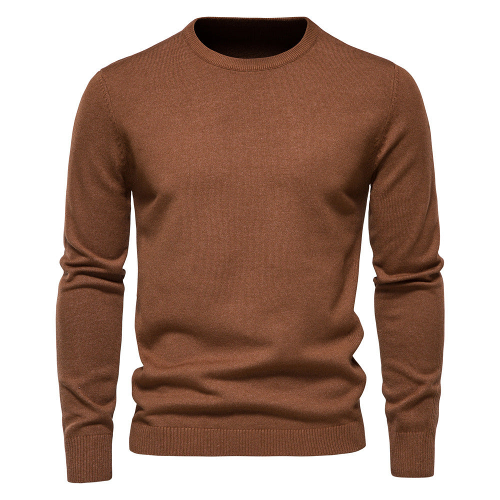Thickened Sweater Men's Round Neck Slim Fit Men's Sweater Men's Knitwear Top