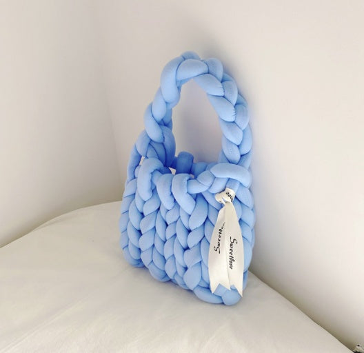 Woven Bag Diy Material Homemade Iceland Wool Hand Carry Messenger