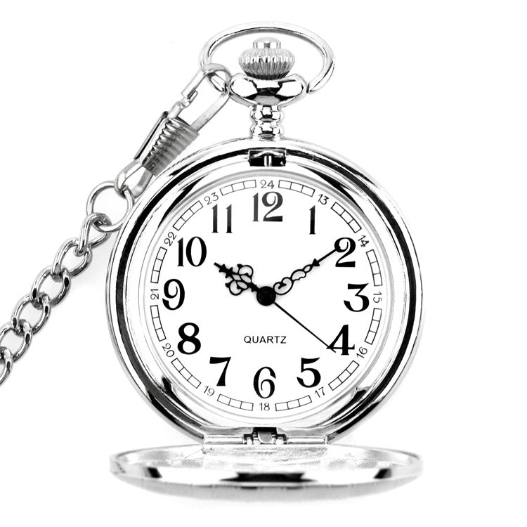 Women's Retro Fashion Flip Hollow Pocket Watch