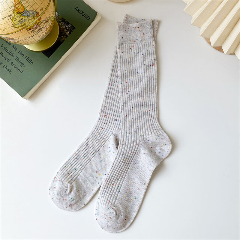 Women's Fashion Simple Breathable Sweat-absorbing Long Socks
