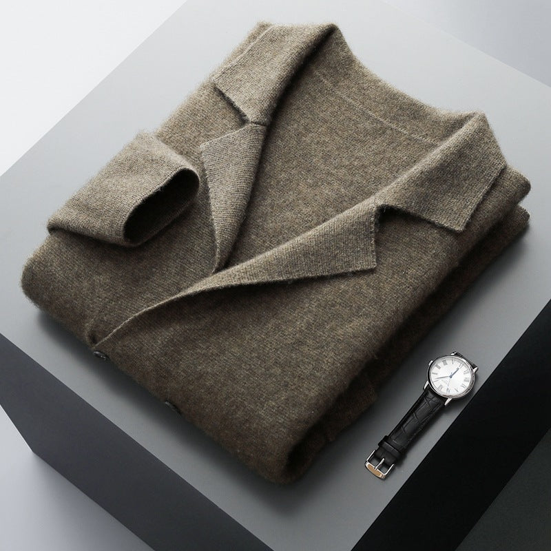 Wool Cardigan Suit Lapel Loose Fashionable Jacket
