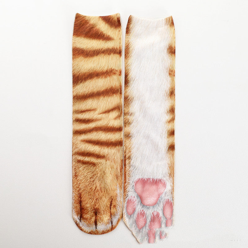 Heat Transfer 3D Printing Socks Animal Hoof Long Tube