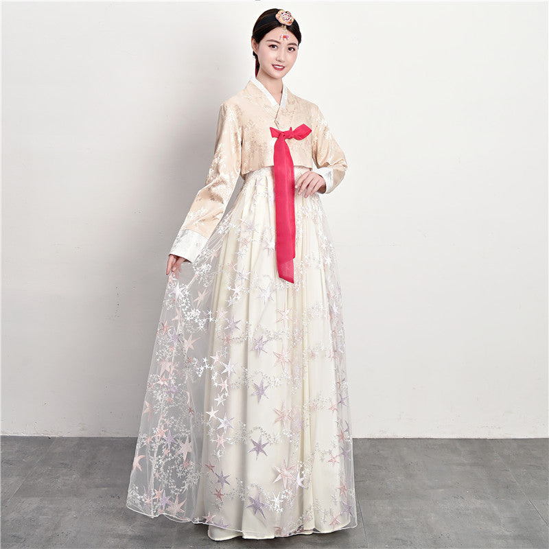 Traditional Court Korean Ethnic Dance Performance Dress