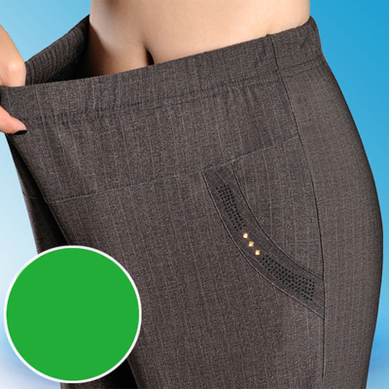 Women's Middle-aged And Elderly Spring And Autumn Trousers