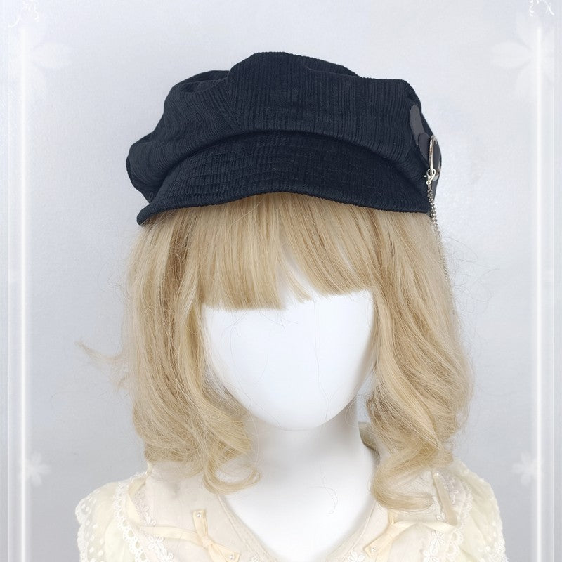 Original Handmade Duck Tongue Cap In Coffee Color