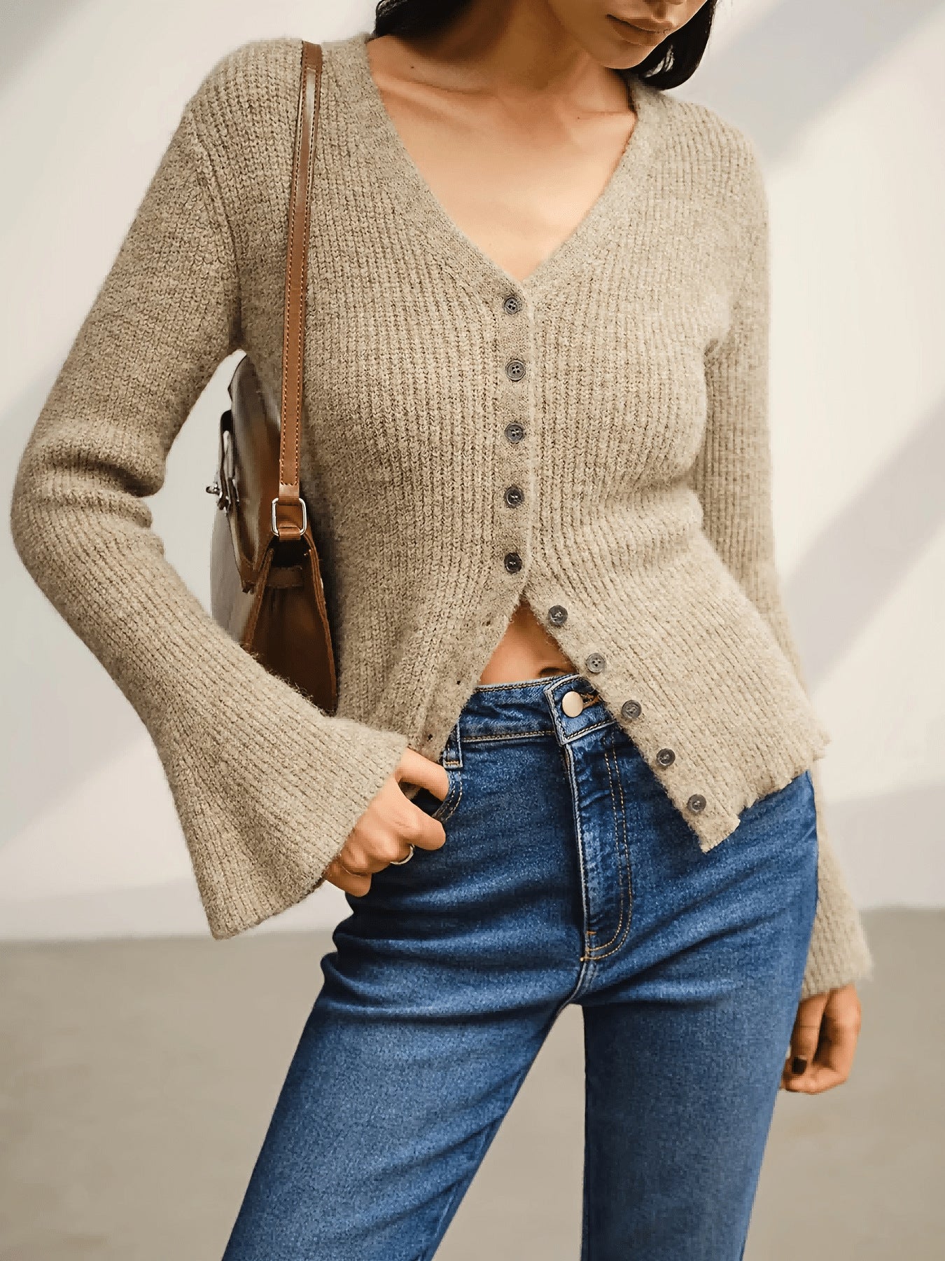 Slim-fit, Elegant, Classy, Casual, Versatile Long-sleeve Sweater