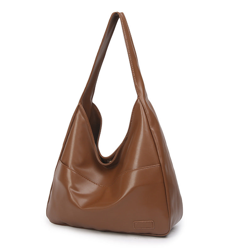 PU Tote Bag Large Capacity Women's Simple Shoulder Bag