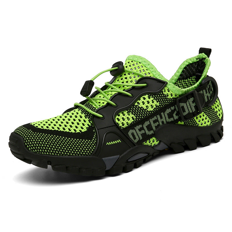 Mens Outdoor Flyknit Casual Hiking Shoes