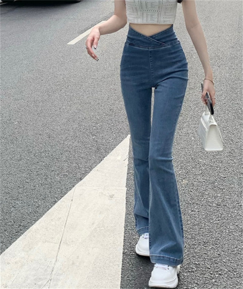 High Waist Hip Raise Slim Fit Women's Jeans