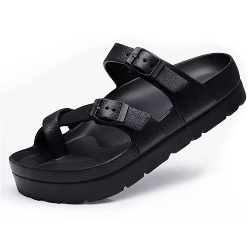 Slip-on tyksålede vinkelslippers EVA Muffin blødtsålede slippers