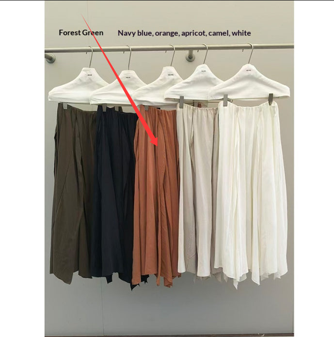 Irregular Patchwork Maxi Skirt Women