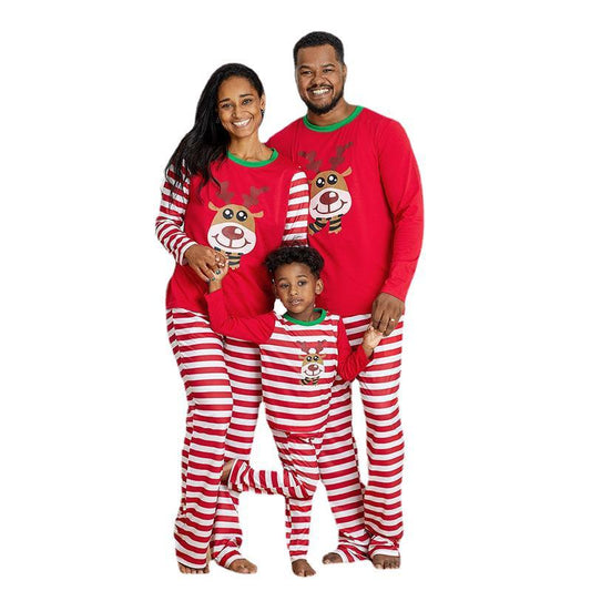 Fashion Printed Long-Sleeved Casual Parent-Child Suit